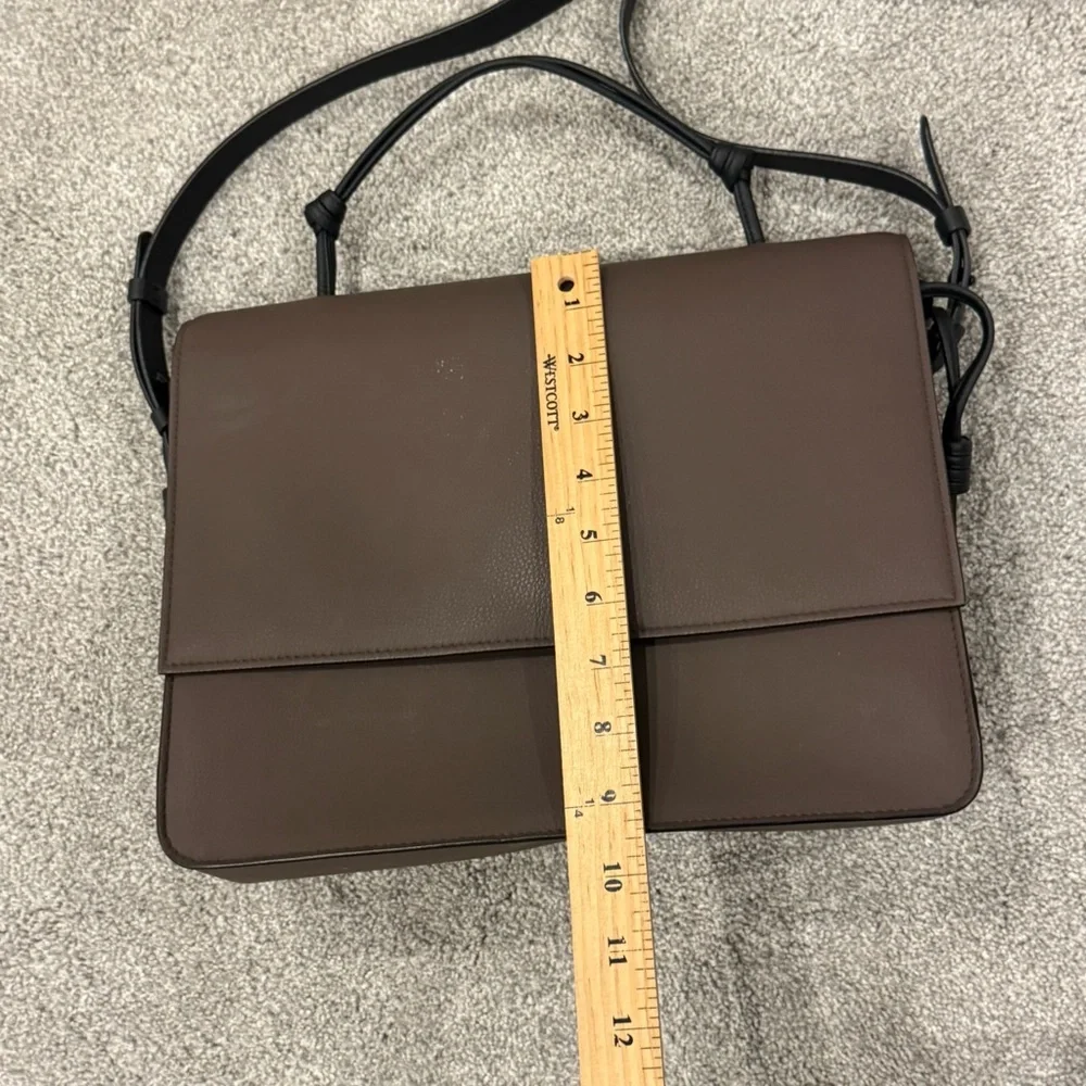 Von Holzhausen “The Handheld” Satchel Chocolate Brown and Black Trim - Picture 13 of 16